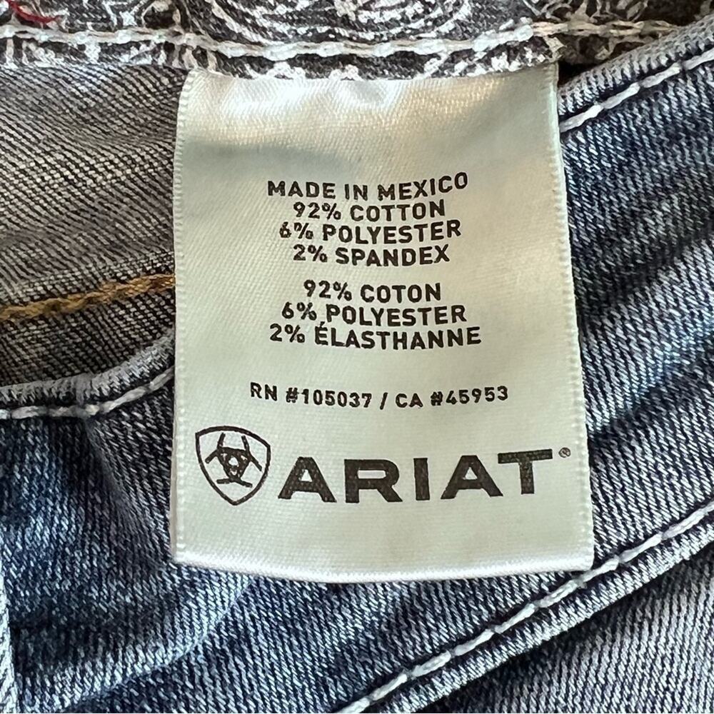 Ariat Real Denim Bootcut Embroidered Pockets Jeans Size 28S - Picture 15 of 15